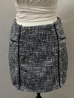 Storia Textured Tweed Mini Skirt